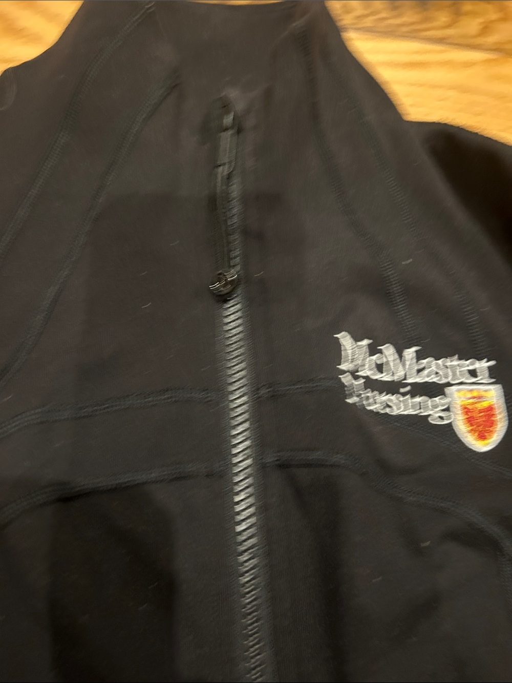 lululemon athletica Black Fitted Zip-Up Jacket